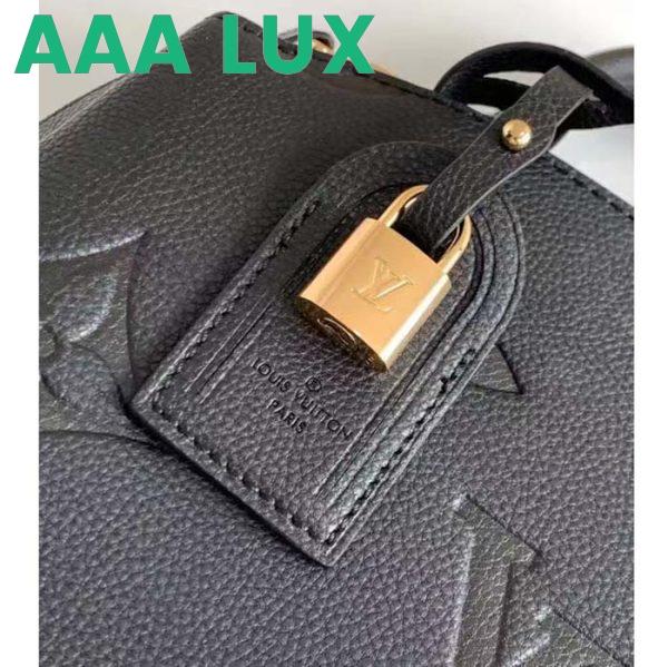 Replica Louis Vuitton LV Women Petit Palais Handbag Noir Embossed Grained Cowhide Leather 9
