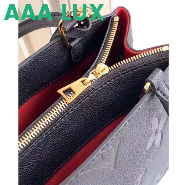 Replica Louis Vuitton LV Women Petit Palais Handbag Noir Embossed Grained Cowhide Leather 10