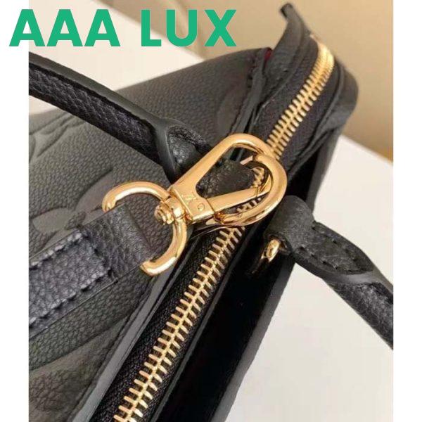 Replica Louis Vuitton LV Women Petit Palais Handbag Noir Embossed Grained Cowhide Leather 11