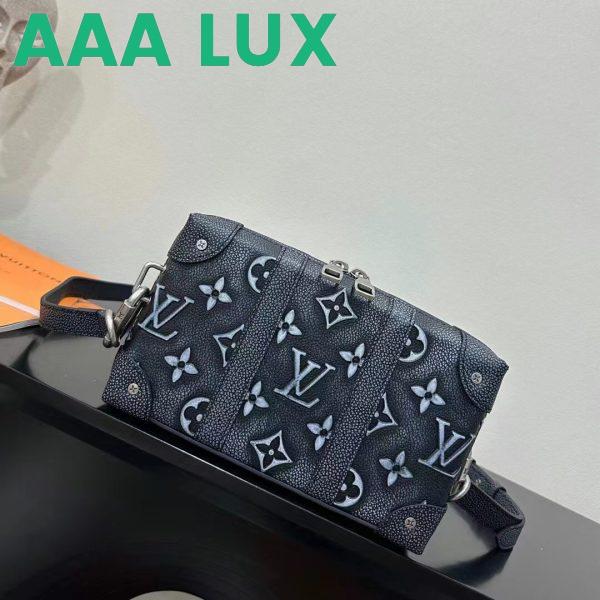 Replica Louis Vuitton LV Unisex Soft Trunk Wearable Wallet Black Charcoal Cowhide Leather 4