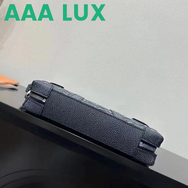 Replica Louis Vuitton LV Unisex Soft Trunk Wearable Wallet Black Charcoal Cowhide Leather 6