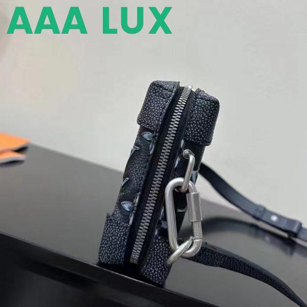 Replica Louis Vuitton LV Unisex Soft Trunk Wearable Wallet Black Charcoal Cowhide Leather 8