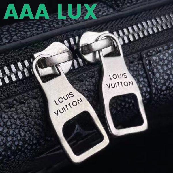 Replica Louis Vuitton LV Unisex Soft Trunk Wearable Wallet Black Charcoal Cowhide Leather 9