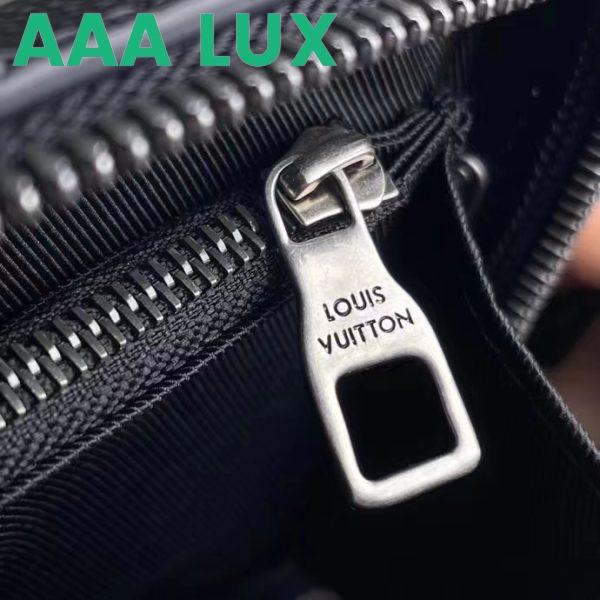 Replica Louis Vuitton LV Unisex Soft Trunk Wearable Wallet Black Charcoal Cowhide Leather 11