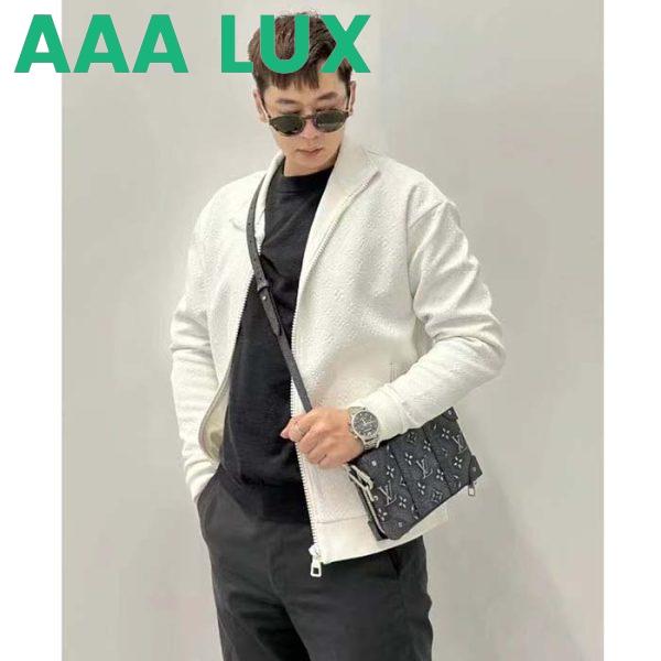 Replica Louis Vuitton LV Unisex Soft Trunk Wearable Wallet Black Charcoal Cowhide Leather 13