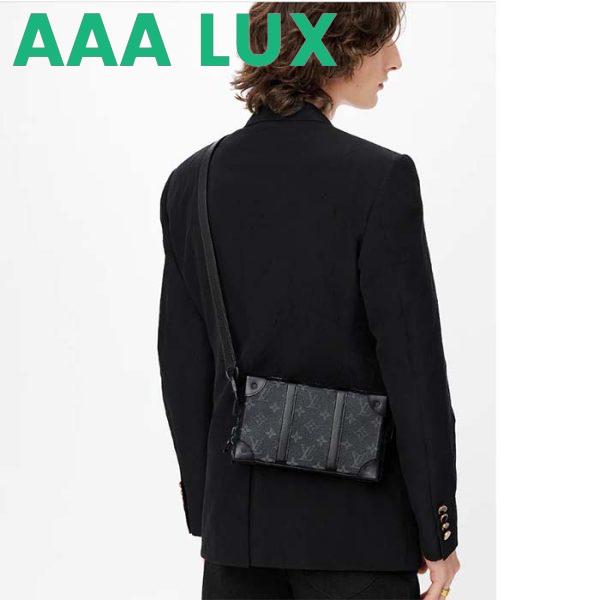 Replica Louis Vuitton LV Unisex Soft Trunk Wearable Wallet Black Monogram Eclipse Coated Canvas 14