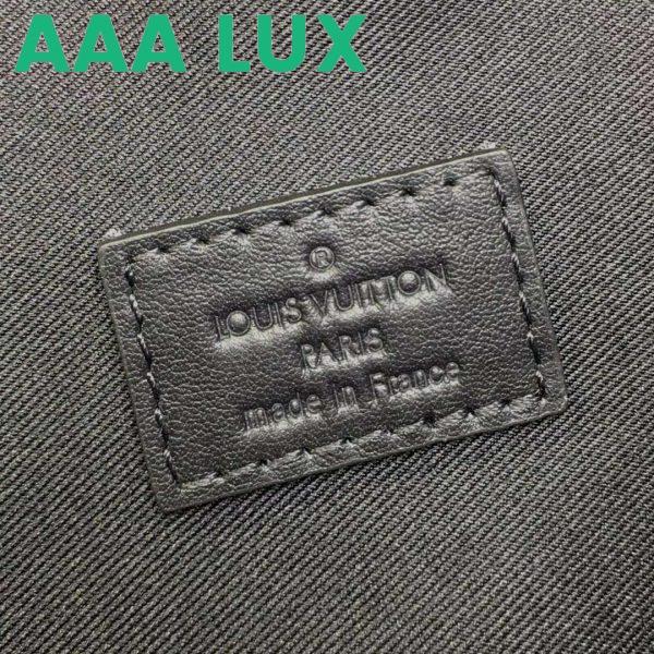 Replica Louis Vuitton LV Unisex Sprinter Messenger Monogram Shadow Cowhide Leather 12