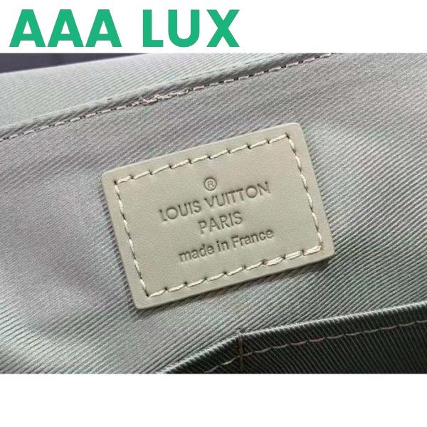 Replica Louis Vuitton LV Unisex Takeoff Messenger Sage Cowhide Leather Textile Lining 12