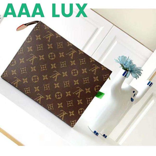 Replica Louis Vuitton LV Unisex Toiletry Pouch 26 Monogram Canvas-Brown 3