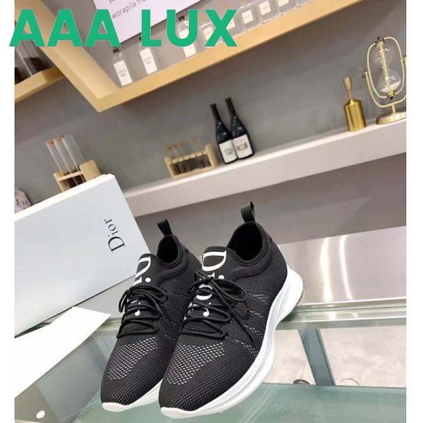 Replica Dior Unisex CD B25 Sneaker Black Neoprene Technical Mesh Low-Top Lace-Up 4