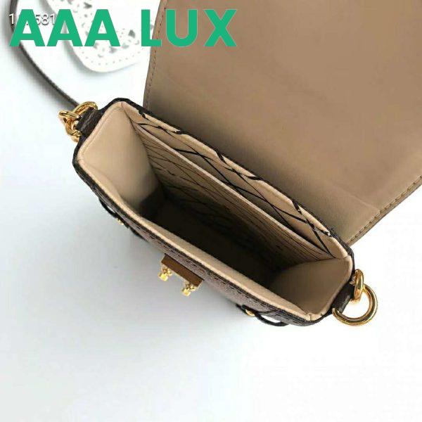 Replica Louis Vuitton LV Unisex Vertical Trunk Pochette Monogram Coated Canvas-Brown 7
