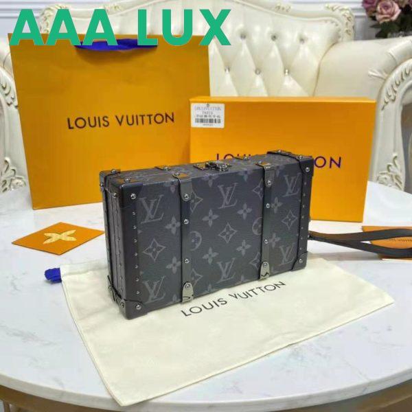 Replica Louis Vuitton LV Unisex Wallet Trunk Grey Monogram Coated Canvas Cowhide Leather 5