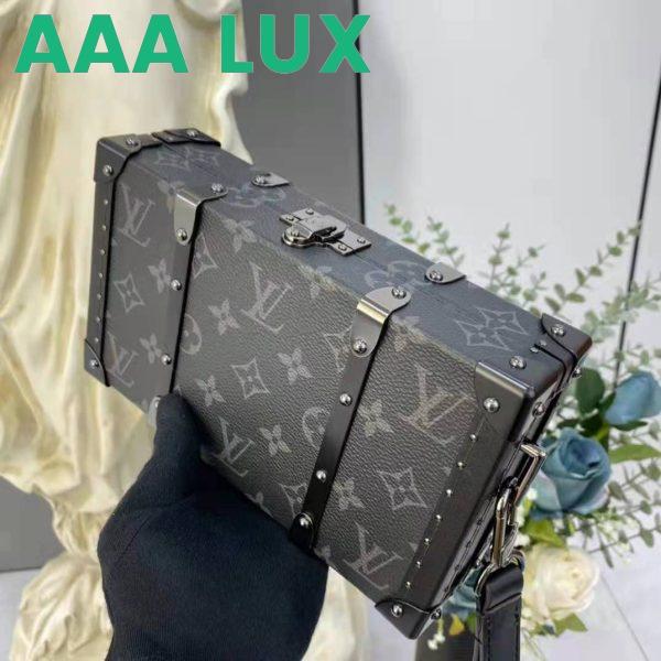 Replica Louis Vuitton LV Unisex Wallet Trunk Grey Monogram Coated Canvas Cowhide Leather 6