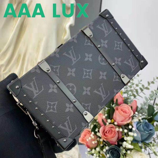 Replica Louis Vuitton LV Unisex Wallet Trunk Grey Monogram Coated Canvas Cowhide Leather 7