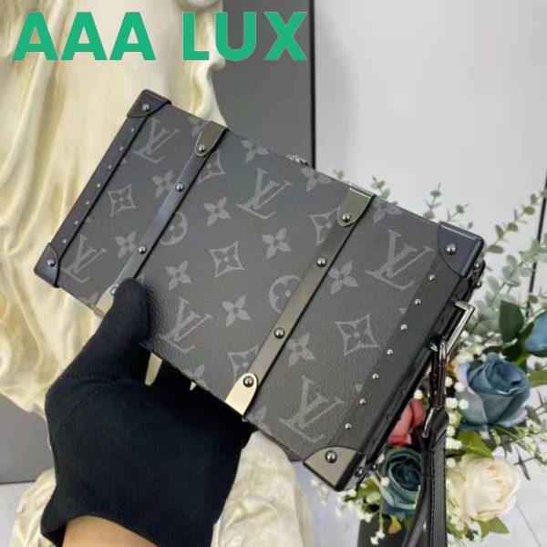 Replica Louis Vuitton LV Unisex Wallet Trunk Grey Monogram Coated Canvas Cowhide Leather 8
