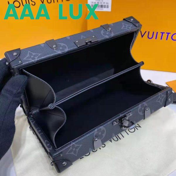 Replica Louis Vuitton LV Unisex Wallet Trunk Grey Monogram Coated Canvas Cowhide Leather 11