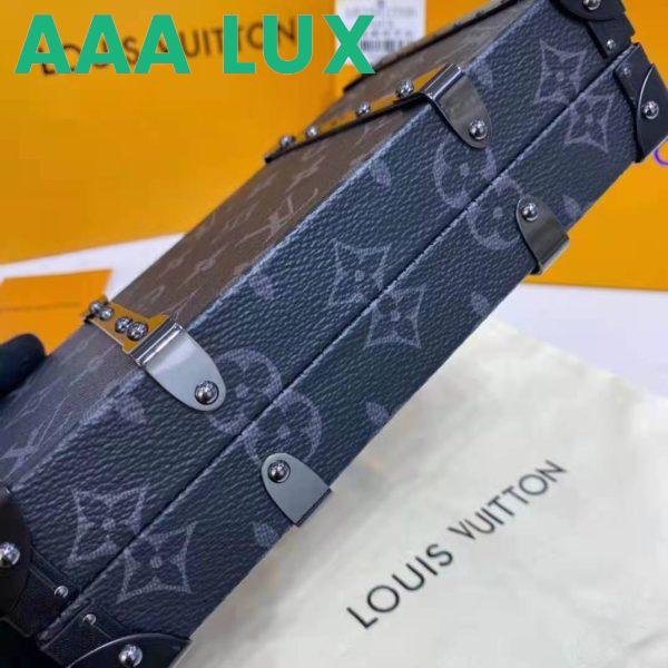 Replica Louis Vuitton LV Unisex Wallet Trunk Grey Monogram Coated Canvas Cowhide Leather 14
