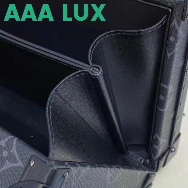 Replica Louis Vuitton LV Unisex Wallet Trunk Grey Monogram Coated Canvas Cowhide Leather 16