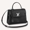 Replica Louis Vuitton LV Women Lockme Ever BB Handbag Black Soft Calfskin