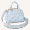 Replica Louis Vuitton LV Women Carmel Hobo Bag White Mahina Perforated Calfskin Leather 13
