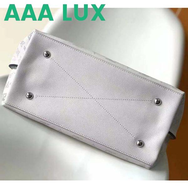 Replica Louis Vuitton LV Women Carmel Hobo Bag White Mahina Perforated Calfskin Leather 6
