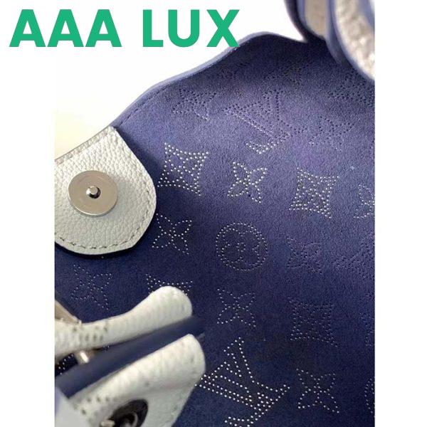 Replica Louis Vuitton LV Women Carmel Hobo Bag White Mahina Perforated Calfskin Leather 11