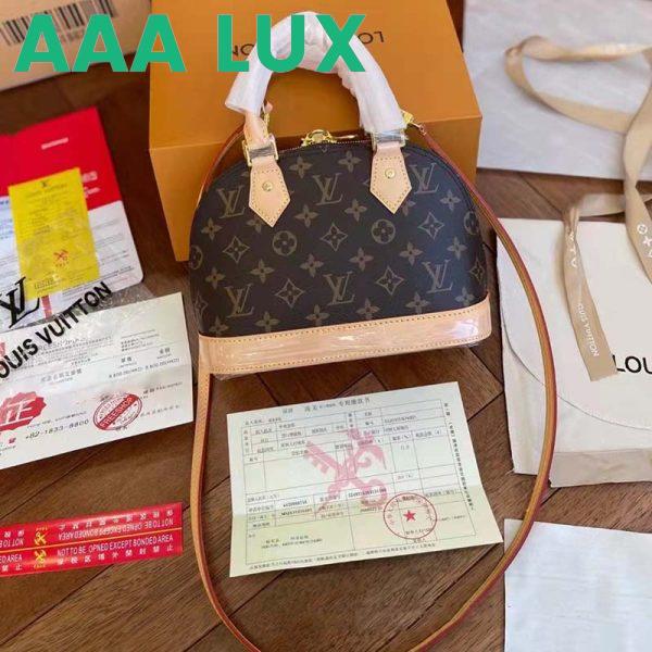 Replica Louis Vuitton LV Women Alma BB Handbag Monogram Coated Canvas Smooth Cowhide 4