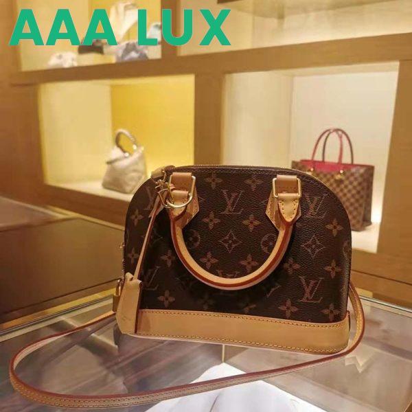 Replica Louis Vuitton LV Women Alma BB Handbag Monogram Coated Canvas Smooth Cowhide 6
