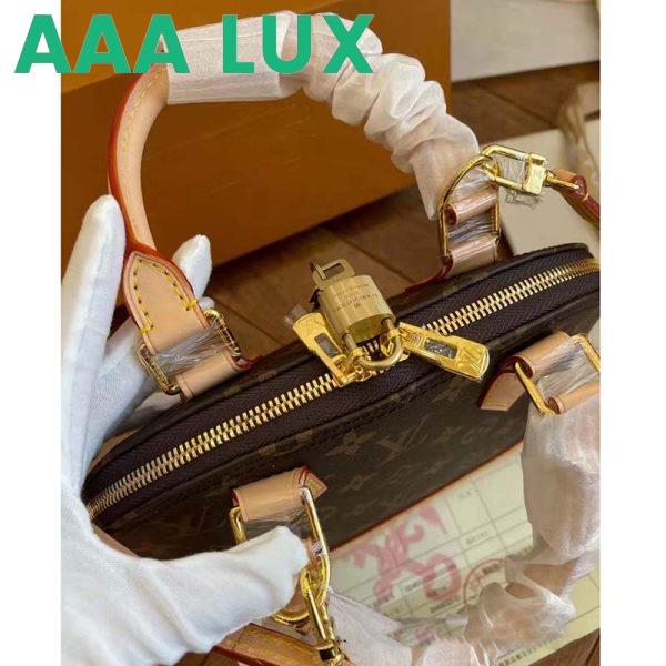 Replica Louis Vuitton LV Women Alma BB Handbag Monogram Coated Canvas Smooth Cowhide 13