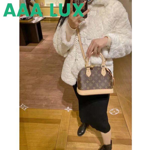 Replica Louis Vuitton LV Women Alma BB Handbag Monogram Coated Canvas Smooth Cowhide 15