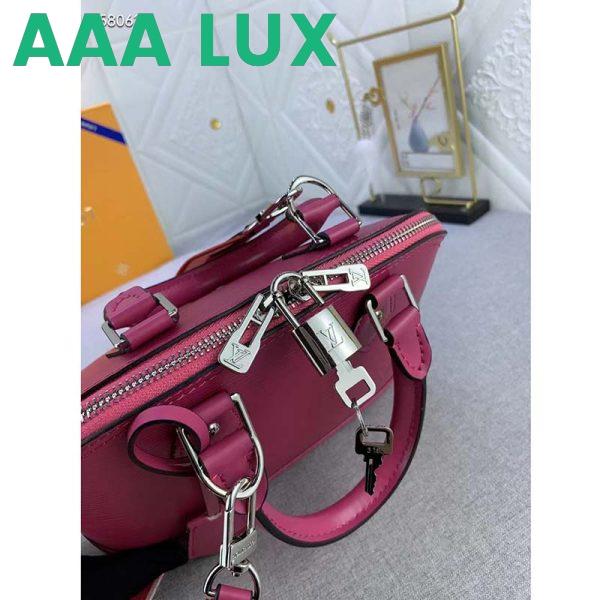 Replica Louis Vuitton LV Women Alma BB Handbag Pink Epi Grained Cowhide Leather 7