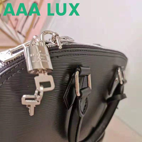 Replica Louis Vuitton LV Women Alma PM Handbag in Epi Leather-Black 8