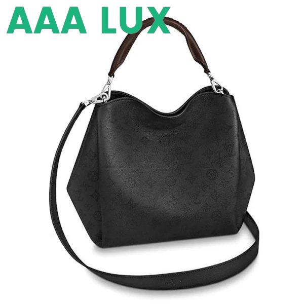 Replica Louis Vuitton LV Women Babylone PM Bag in Mahina Perforated Calf Leather