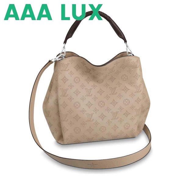 Replica Louis Vuitton LV Women Babylone PM Bag in Mahina Perforated Calf Leather 3