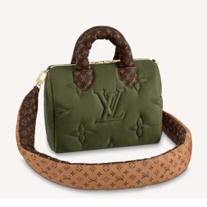 Replica Louis Vuitton LV Women Speedy Bandoulière 25 Handbag Green Econyl Mini Monogram Canvas 2