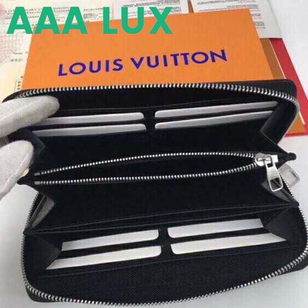 Replica Louis Vuitton LV Unisex Zippy Vertical Wallet Monogram Eclipse Canvas 7