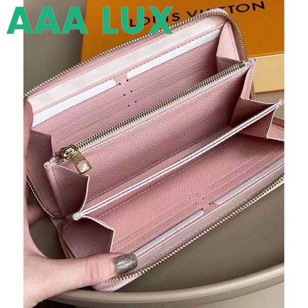 Replica Louis Vuitton LV Unisex Zippy Wallet Pink Monogram Empreinte Embossed Supple Grained Cowhide 6