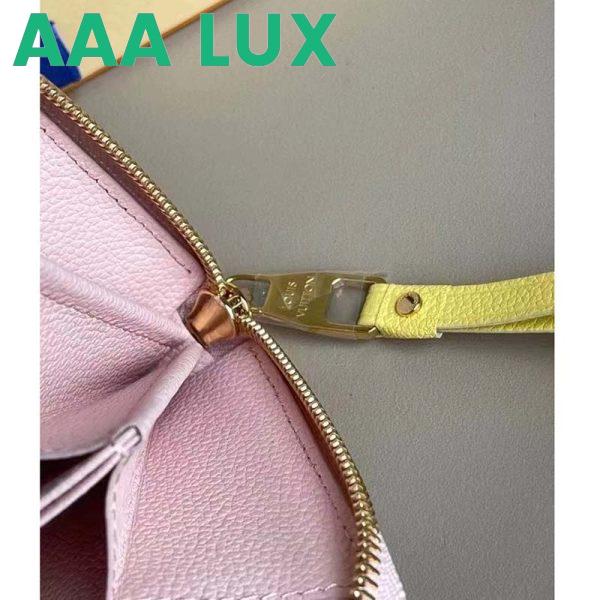 Replica Louis Vuitton LV Unisex Zippy Wallet Pink Monogram Empreinte Embossed Supple Grained Cowhide 8