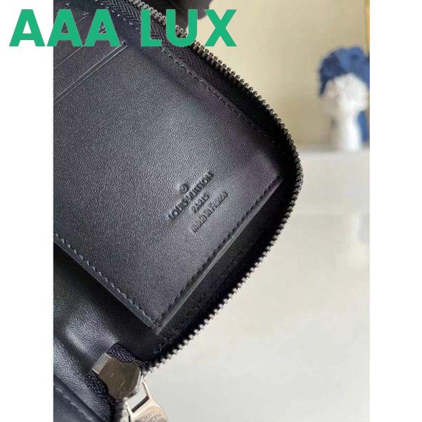 Replica Louis Vuitton LV Unisex Zippy Wallet Vertical Black Damier Infini Cowhide Leather 9