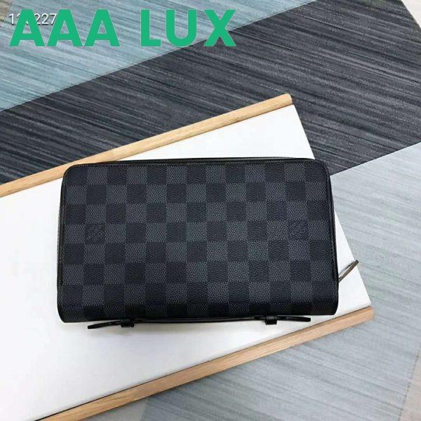 Replica Louis Vuitton LV Unisex Zippy XL Wallet Coated Canvas-Grey 4