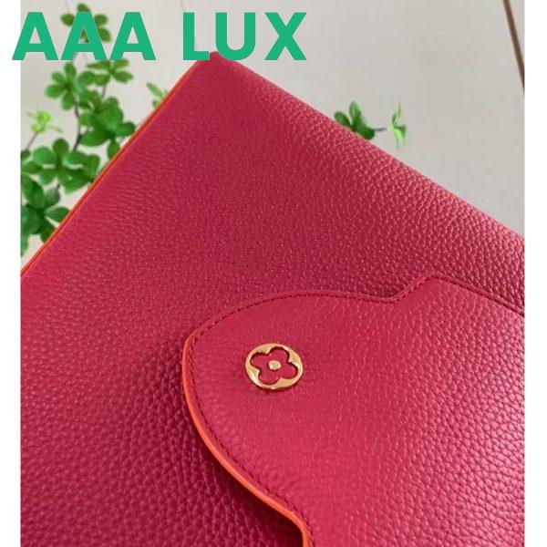 Replica Louis Vuitton LV Women Capucines BB Handbag Scarlet Red Taurillon Leather 8