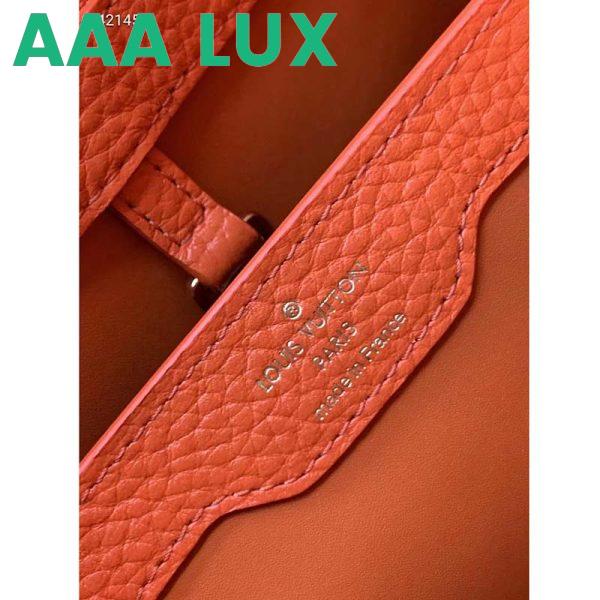 Replica Louis Vuitton LV Women Capucines BB Handbag Scarlet Red Taurillon Leather 11