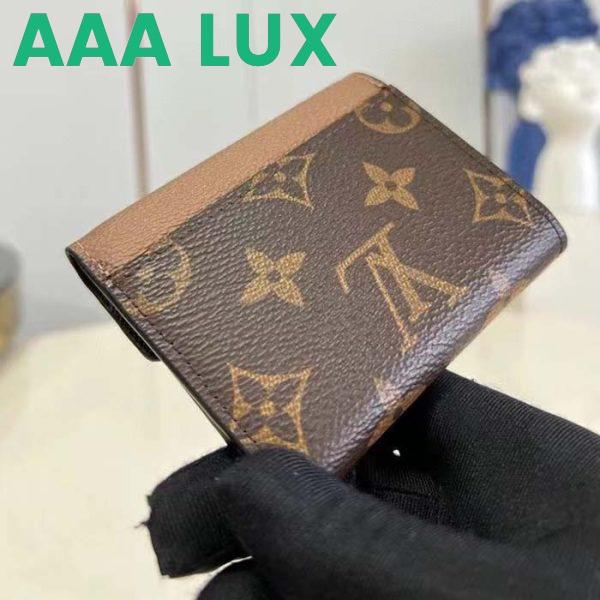 Replica Louis Vuitton LV Unisex Zoe Wallet Monogram Reverse Coated Canvas Cowhide Leather 5