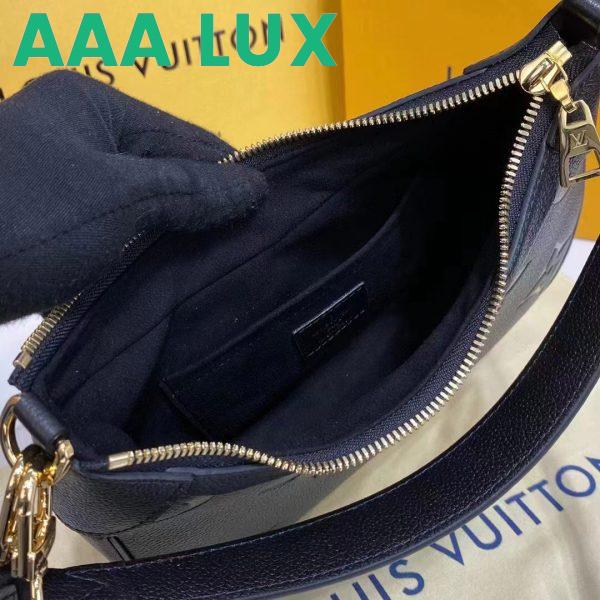 Replica Louis Vuitton LV Women Bagatelle Black Handbag Monogram Empreinte Embossed Grained Cowhide 9