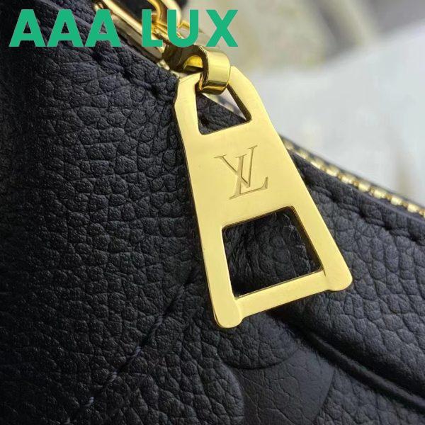 Replica Louis Vuitton LV Women Bagatelle Black Handbag Monogram Empreinte Embossed Grained Cowhide 10