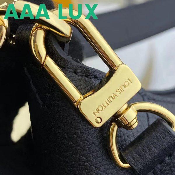 Replica Louis Vuitton LV Women Bagatelle Black Handbag Monogram Empreinte Embossed Grained Cowhide 11