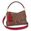 Replica Louis Vuitton LV Women Bagatelle Mini Hobo Handbag Pink Embossed Grained Cowhide Leather 13