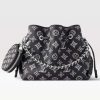 Replica Louis Vuitton LV Women Beaubourg Hobo MM Bag Black Mahina Perforated Calf Leather 13