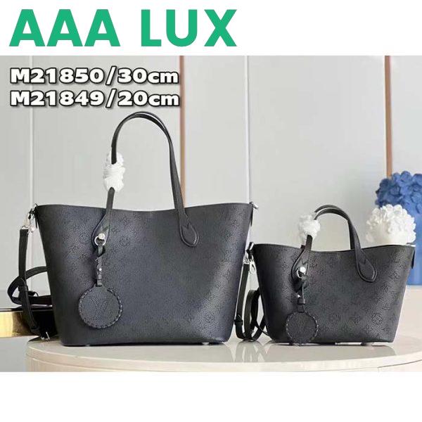 Replica Louis Vuitton LV Women Blossom MM Tote Bag Black Mahina Perforated Calfskin Leather 9