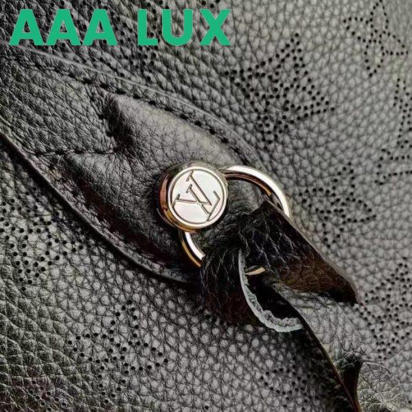 Replica Louis Vuitton LV Women Blossom MM Tote Bag Black Mahina Perforated Calfskin Leather 10